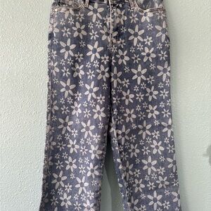 EUC - Judy Blue - Floral Patterned Jeans